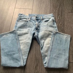 Men’s holister light blue jeans, Straight leg